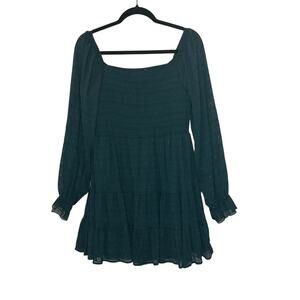 Altar’d State Peasant Dress LG Cottagecore Boho Fairycore Ren Faire Smocked